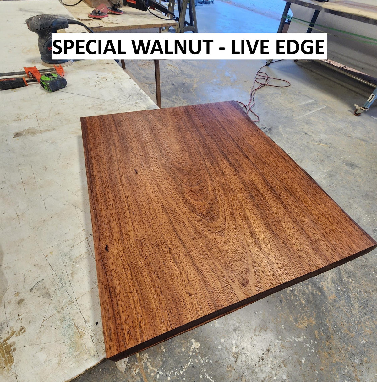 Rustic Floating Bathroom Vanity - Live Edge - Brazilian Cherry