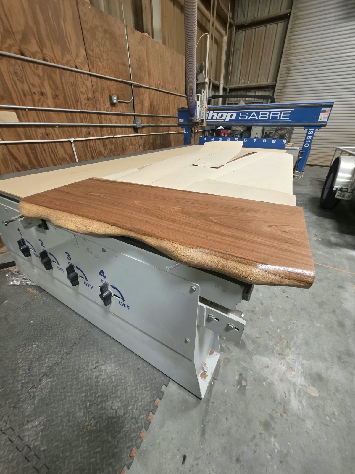 Rustic Floating Bathroom Vanity - Live Edge - Brazilian Cherry