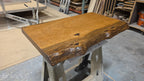 Rustic Floating Bathroom Vanity - Live Edge - Brazilian Pequia