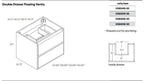Modern Floating Bathroom Vanity – Wall-Mount | Soft Close