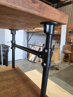 Modern Industrial Floating Vanity –  Steel Pipe Frame