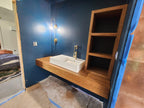 Rustic Floating Bathroom Vanity - Drop Edge Vanity